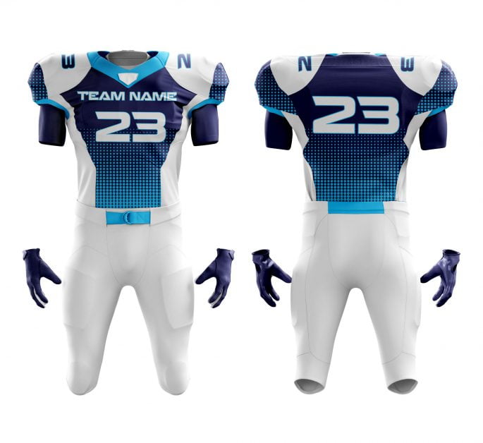 Football-Uniform-11 Custom Blue Football Uniform - Image 1