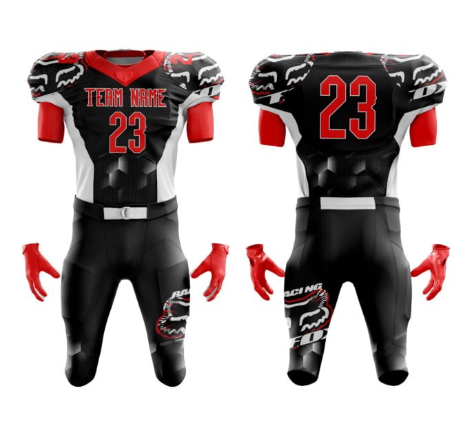 Football-Uniform-4 Custom Red & Black Football Uniform - Image 1