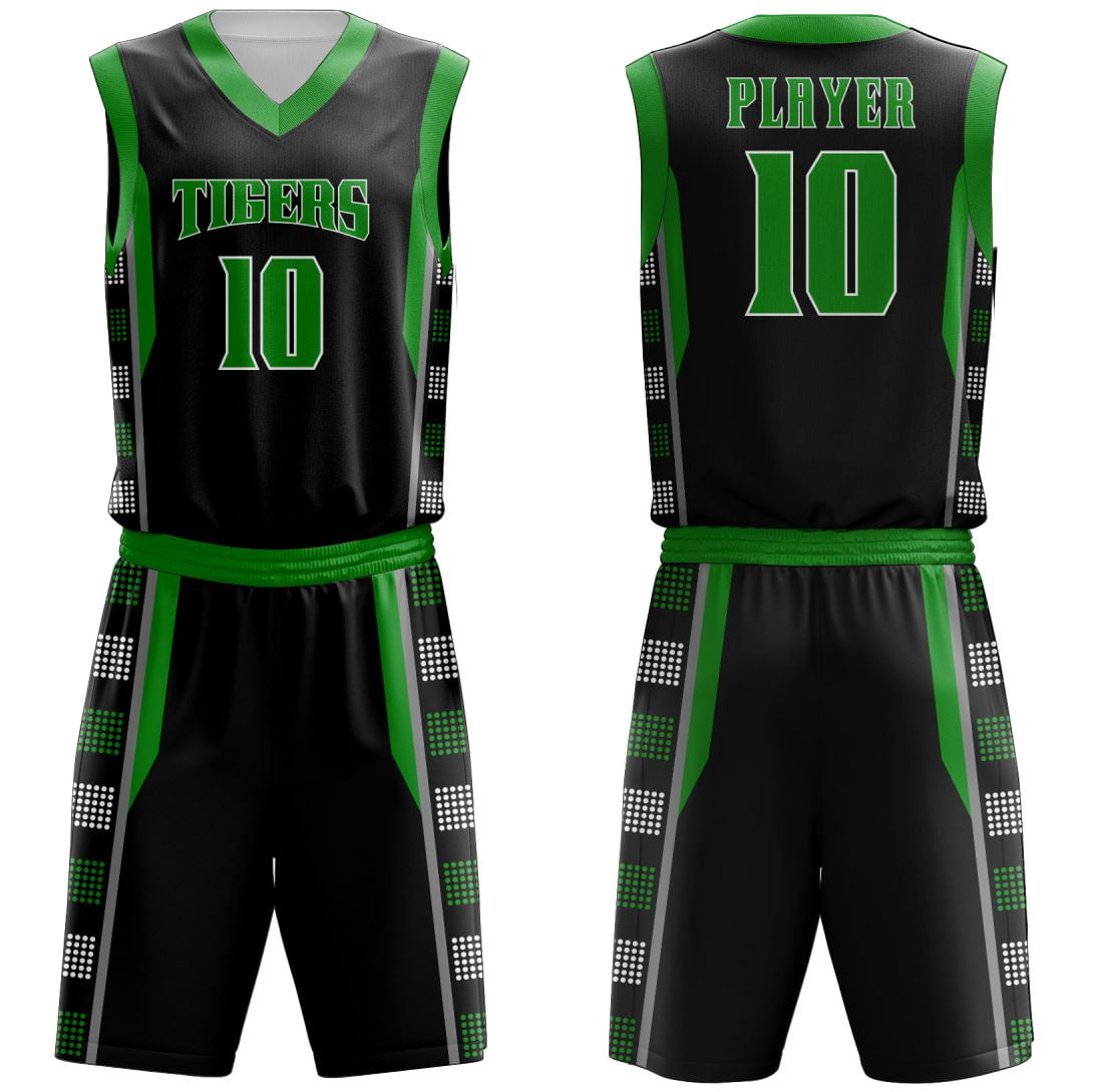 Basketball-Uniform-1 Custom Black Basketball Uniform - Image 1