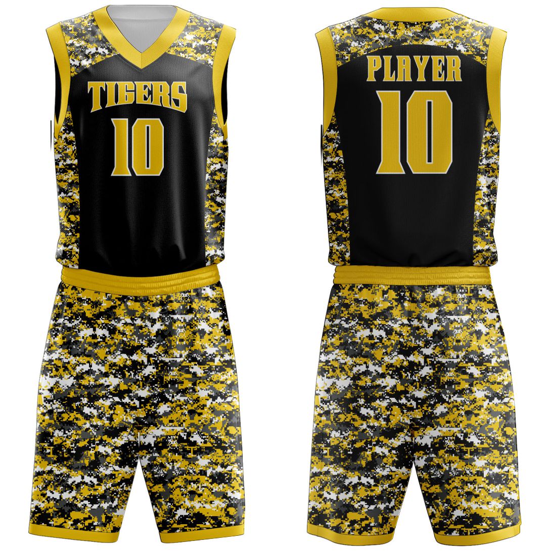 Basketball-Uniform-3 Custom Yellow Basketball Uniform - Image 1
