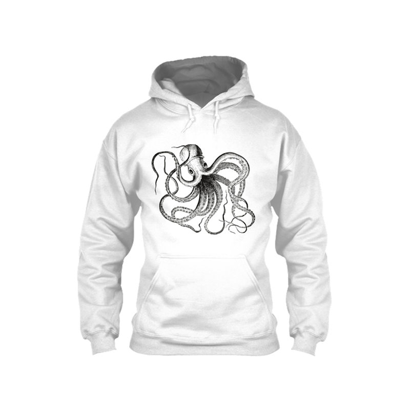 Hoodie-3 Custom White Hoodie - Image 1