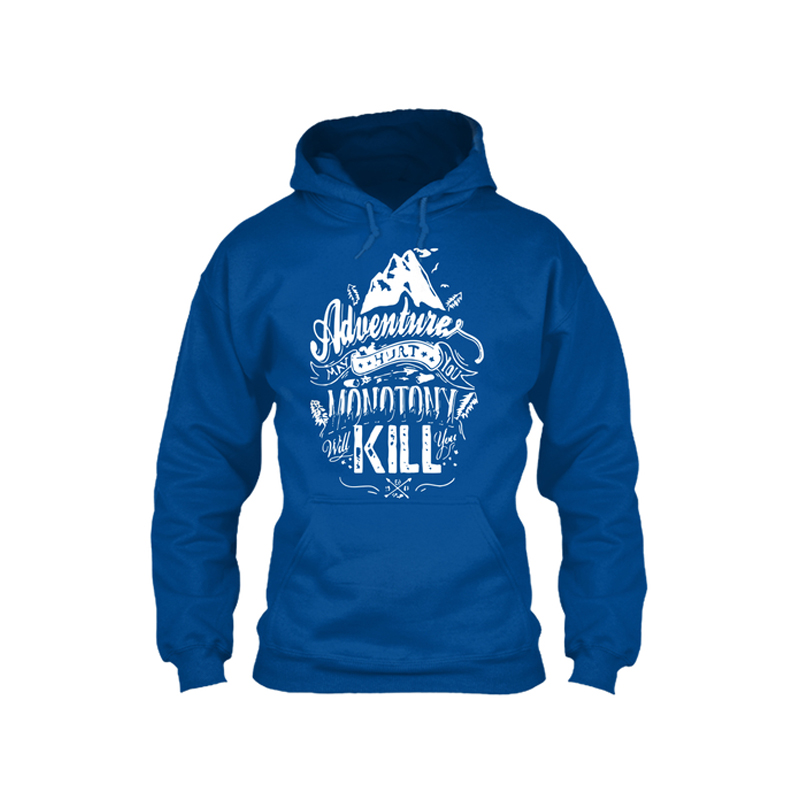 Hoodie-6 Custom Blue Hoodie - Image 1