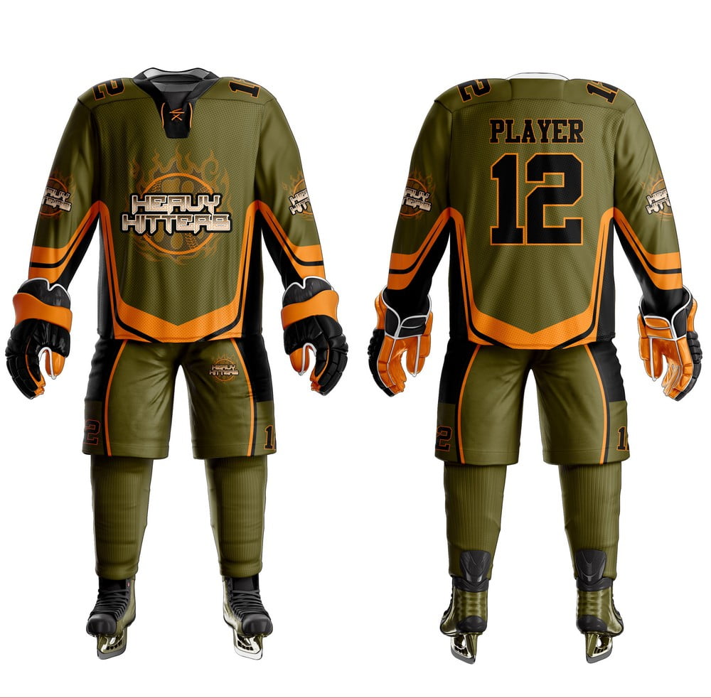 Ice-Hockey-Uniform-6 Custom Yellow Ice Hockey Uniform - Image 1