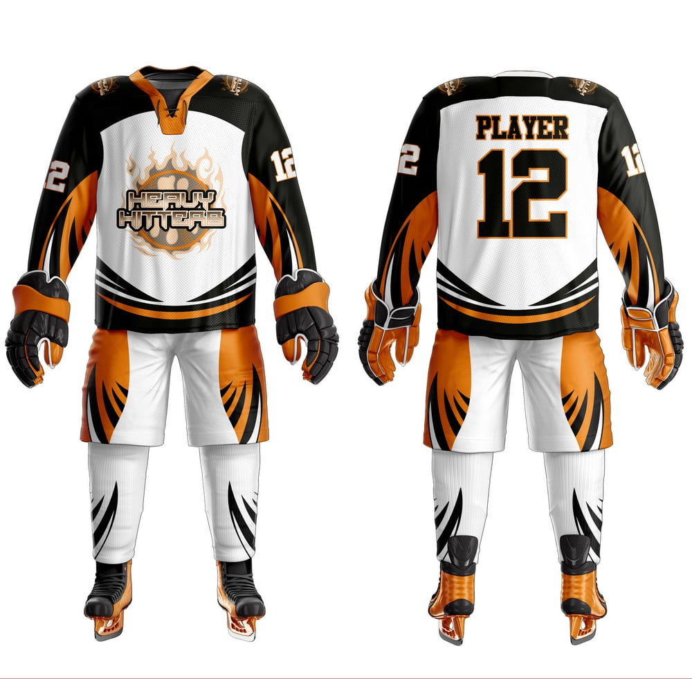 Ice-Hockey-Uniform-8 Custom White Ice Hockey Uniform - Image 1