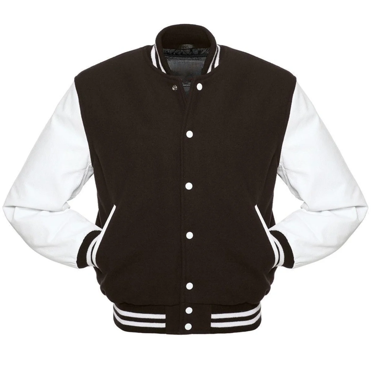Varsity Jacket 1 Custom Brown Varsity Jacket - Image 1