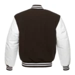 Custom Brown Varsity Jacket - Image 2