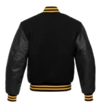 Custom Black Varsity Jacket - Image 2